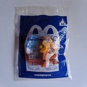 "Cogsworth" Disney x McDonald's 50th Anniversary Happy Meal Figure—No.34, Sealed